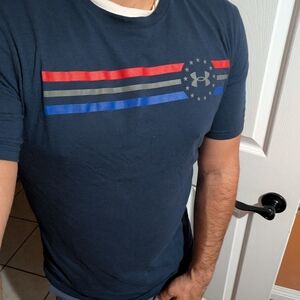 Under Armour Dark Blue Patriotic Graphic Tee